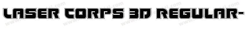 Laser Corps 3D Regular字体转换